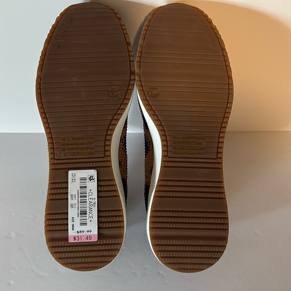 NEW NEVER WORN! Alex Marie Black and Gold Sparkling Embellished Sneakers - Picture 5 of 6